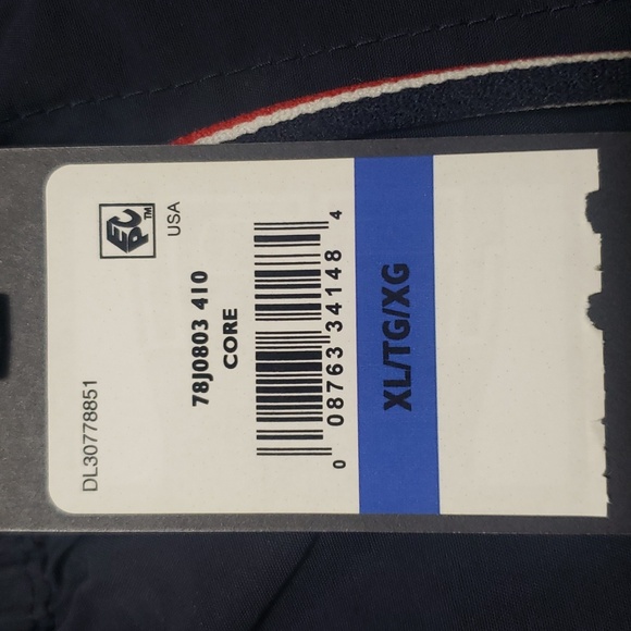 TOMMY HILFIGER MENS XL SWIM TRUNKS MAILLOT SHORTS BLUE CORE NWT 7" INSEAM - Picture 6 of 8